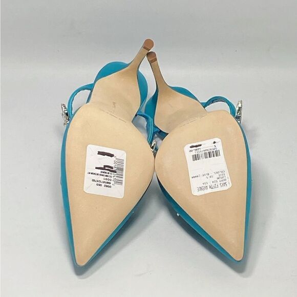 Manolo Blahnik Lurum 90 Embellished Satin Mules size 39.5 - Picture 11 of 12